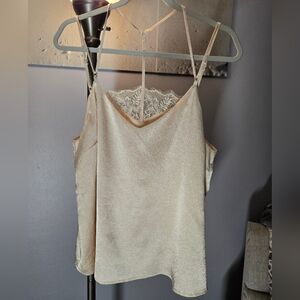 Elegant Cream Sleeveless Top